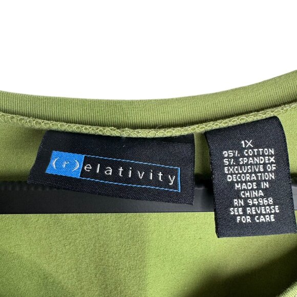 Bundle of‎ 3 NWT New With Tags 1X/XL Womens 95%+ Cotton Blouses with 3/4 Sleeves - Picture 3 of 13